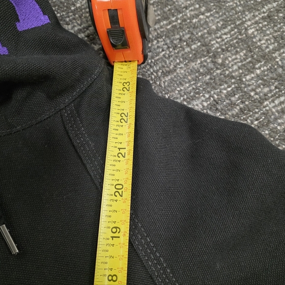 VLONE Black Canvas Hoodie Jacket, Size S - Picture 12 of 14